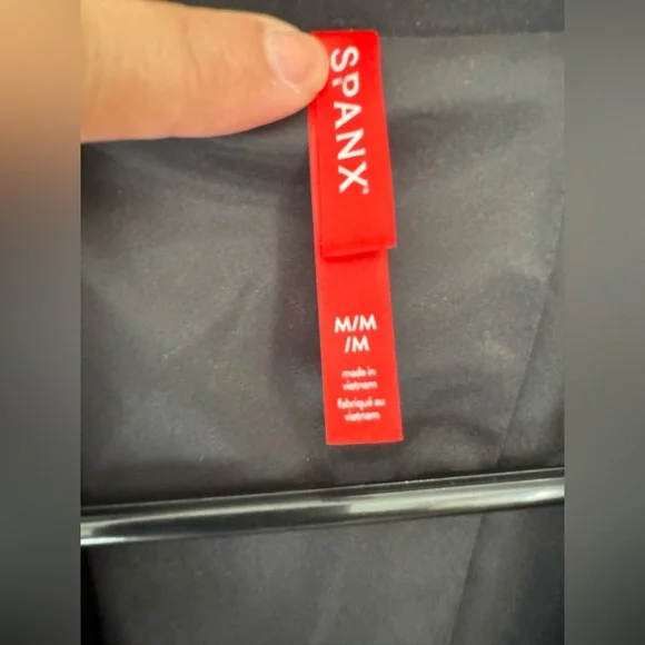 Spanx Women's The Perfect Oversized Blazer Collarless Black Size M - Picture 3 of 13